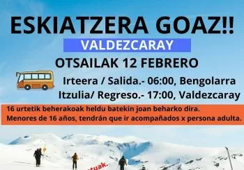 Eskiatzera goaz - Salida a esquiar en Valdezcaray