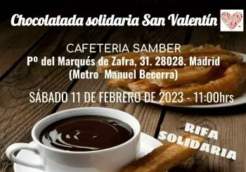 CHOCOLATADA DE SAN VALENTIN SOLIDARIA en MADRID