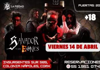 Salvador y los Eones en La Piedad Live Music en CDMX Ciudad de Mexico