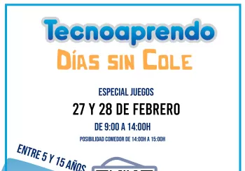 Tecnoaprendo: Talleres Días sin Cole (27 y 28 de Febrero) en Palma de Mallorca