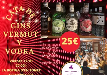 CATA DE GINS en BARCELONA