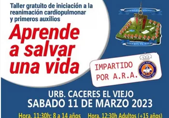Jornada de RCP y primeros auxilios en Caceres