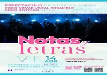 Notas y letras en Tenerife