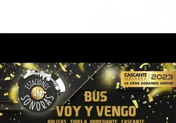 Bus Oficial Estaciones Sonoras Primavera 2023 en Cascante