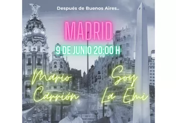 Evento de música y poesía de Mario Carrion y Soy La Emi en Madrid