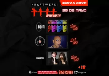 Kraftwerk Afterparty en La Piedad Live Music en CDMX Ciudad de Mexico