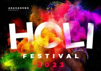 Macro Holi Es Castell (Menorca) DJ Oscar Romero, Manu Blanco, Ritmo Menorca en Es Castell, Menorca