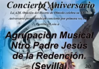 Concierto Agrupación Musical Ntro Padre Jesús de la Redención (Sevilla). En Olmedo