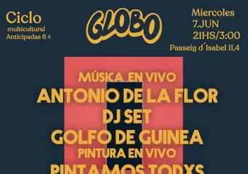 Globo Cap 12,Antonio de la Flor,Golfo de Guinea en Barcelona
