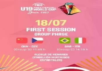 Copa Mundo Baloncesto U19 1ª Sesion 18 julio - ALCALÁ DE HENARES