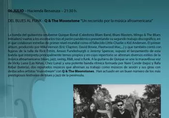 DEL BLUES AL FUNK-Q & The Moonstone Un recorrido por la música afroamerina en SEVILLA