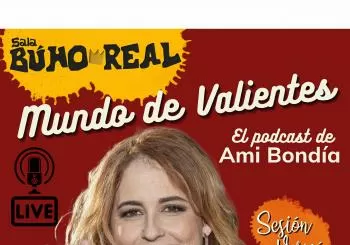 Ami Bondía. Podcast Live Mundo de Valientes en el Búho Real en Madrid