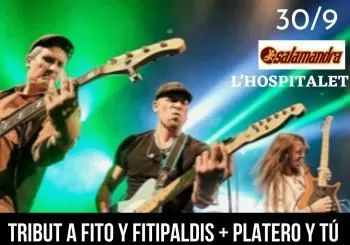 Tributo a Fito y Fitipaldis y Platero y tú con FITO Y EL FITIPALDI en L'Hospitalet de Llobregat