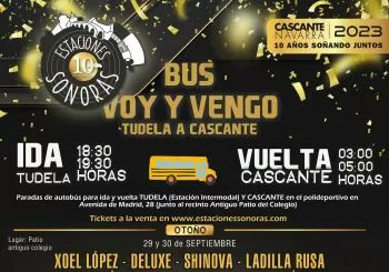 Bus Oficial Estaciones Sonoras Otoño 2023 en Cascamte