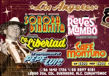 Aniversario 86 Salón Los Angeles en CDMX Ciudad de Mexico