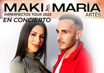 Maki y María Artés en concierto en Torreorgaz en Cáceres