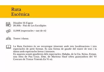 Ruta Escènica (Tast d'Arts Escèniques, En Vi-u) en Sóller