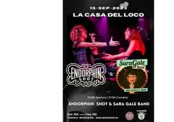 Endorphin Shot & Sara Gale Band en Zaragoza