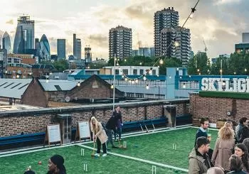 Rooftop Games & Cocktails at Skylight Tobacco Dock en London