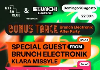 Bonus Track: Brunch Electronic After Party en Barcelona