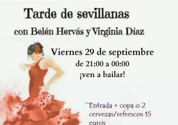 Viernes 29/9/23 “Tarde de Sevillanas” Con Belen Hervás y Virginia Díaz en Pamplona