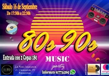 80s 90s Music Party en Barcelona