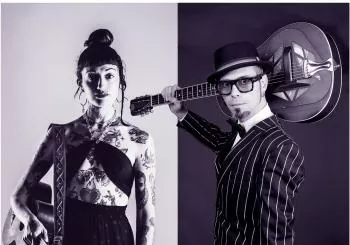 MEL MUÑIZ & CHINO SWINGSLIDE (swing, blues, jazz, bolero) Barcelona