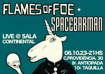 Flames of Foe + Spacebarman en Barcelona