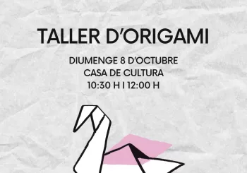 Taller d'origami en Vilaplana