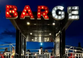 Sideways Sundays: Dark Comedy on Battersea Barge en London