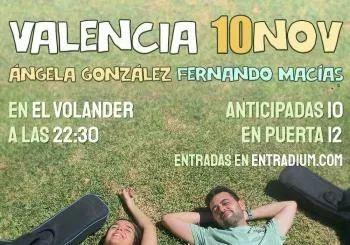 Fernando Macías y Ángela González en VALENCIA. Gira 