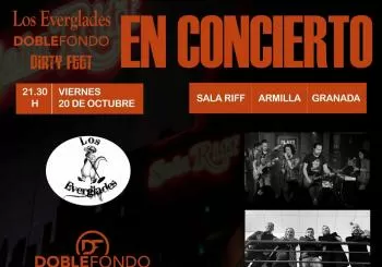 CONCIERTO SALA RIFF: DIRTY FEET , DOBLEFONDO, LOS EVERGLADES en Granada