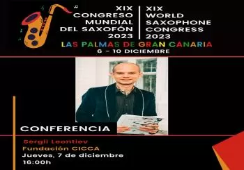 Conferencia de Sergii Leontiev (XIX CONGRESO MUNDIAL DEL SAXOFÓN 2023)