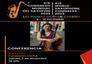 Conferencia de Karen Lau (XIX CONGRESO MUNDIAL DEL SAXOFÓN 2023)