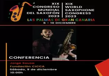 Conferencia de Jorge Sousa (XIX CONGRESO MUNDIAL DEL SAXOFÓN 2023)