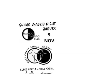 Swing Madrid Night Jueves. Especial WCSwing. 9 de Noviembre