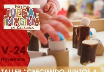 TALLER CRECIENDO JUNTOS A TRAVÉS DEL JUEGO. Marta Aguilar. Centro Cívico Valdefierro. FESTIVAL JUEGA E IMAGINA en Zaragoza