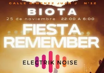 Fiesta Remember Electrik Noise en Biota