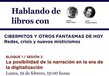 Hablando de libros con Andrés Piquer y Laura Navajas. Cibermitos y otros fantasmas de hoy: 'Discotecas por fuera', de Víctor Balcells (Anagrama) en Madrid