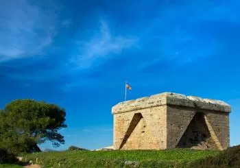 Pujada al castell a visitar el betlem en Sa Coma