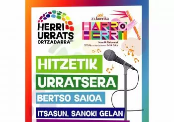 HITZETIK URRATSERA BERTSO SAIOA en ITSASU