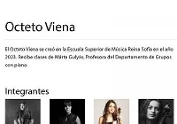 OCTETO VIENA, Esc. Sup. de música Reina Sofía en BURGOS