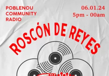 Roscón de Reyes at Poblenou Community Radio en Barcelona