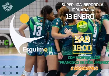 Liga Iberdrola Voleibol J14 - FP Pro Voléy Cajasol vs CV Cuesta Piedra en Dos Hermanas