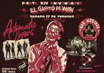 FIESTA XIV ANIVERSARIO EL GARITO DE WRAY EN TNT BLUES, COX
