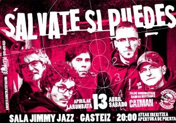 Sálvate si Puedes en Jimmy Jazz 13 abril 2024 en Vitoria-Gasteiz