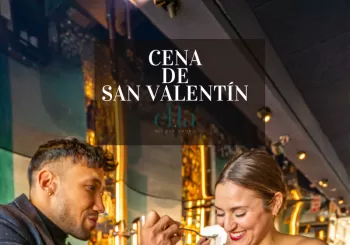 Cena romántica + botella de cava para 2 personas en Madrid