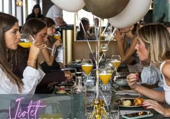 Violet Brunch + cóctel en Ella Sky Bar en Madrid