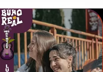 LIDIA AGUILAR y CLAUDIA LEÓN en el Búho Real (Mes de la Mujer) en Madrid