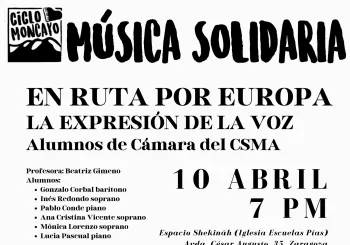 En ruta por Europa. La expresión de la voz. Alumnos de Cámara del CSMA en Zaragoza